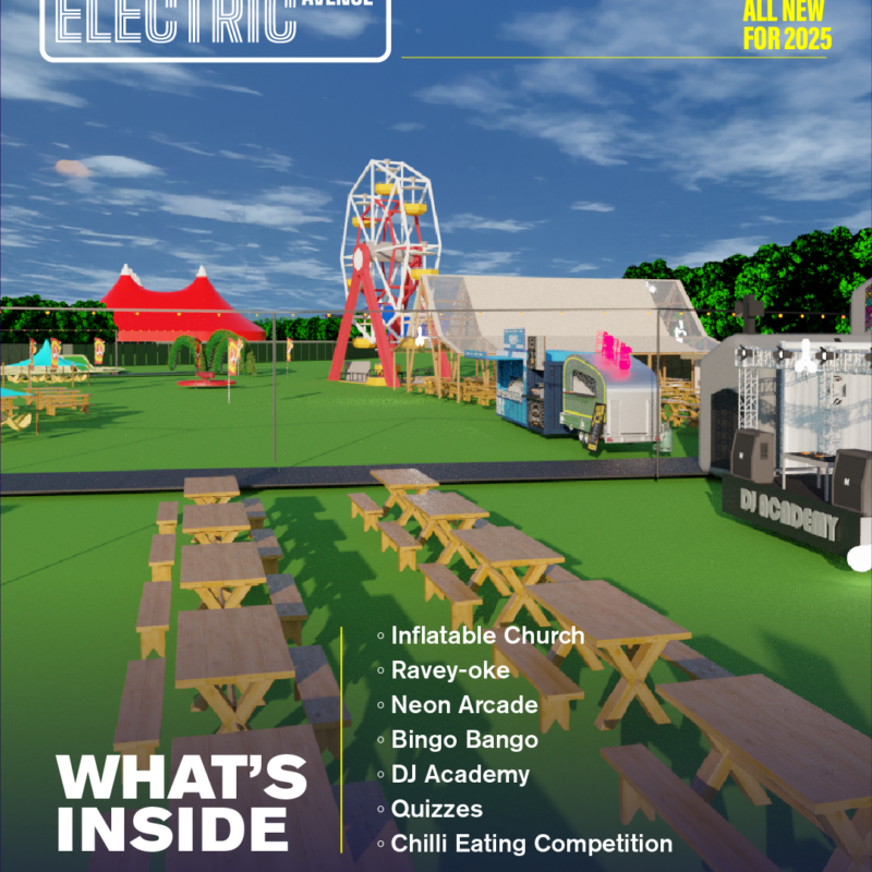 Downtown Electric Avenue Render with bullet point list of what's inside