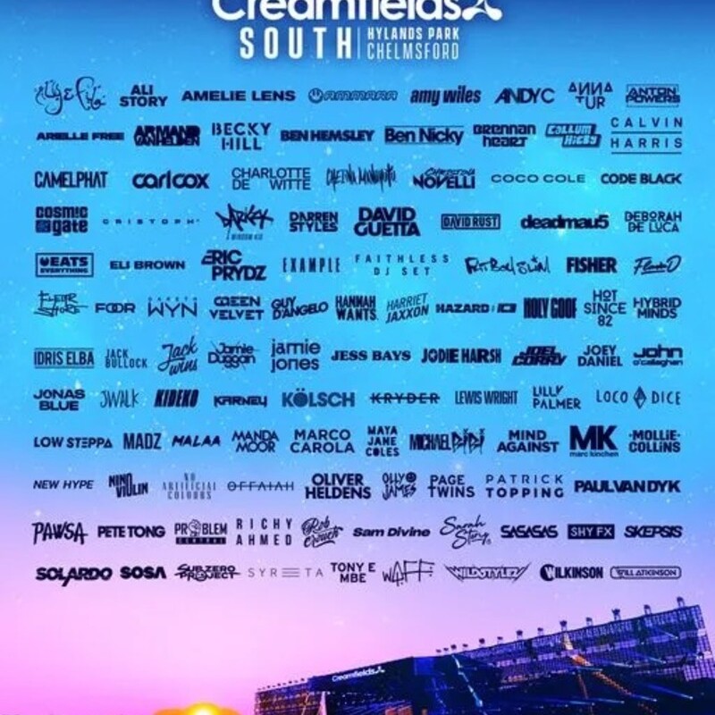 Creamfields 2022 South Lineup