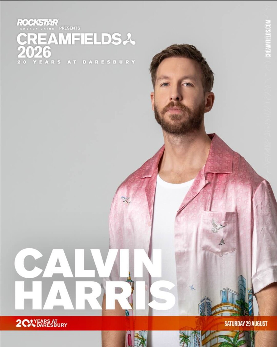 Creamfields 2026 Line Up Calvin Harris